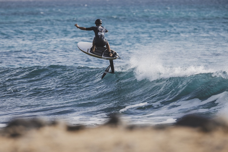 Surf Foil Event Action - Athlete Jump